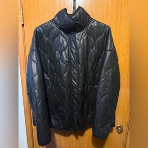 Cavalini Men's Black Quilted Jacket